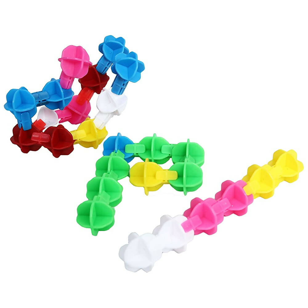 Kipa Educational 200 Snowflakes Toy Pieces Building Blocks Toys for Kids Education Blocks Learning Puzzle Toys-Multi Color | Grocsy