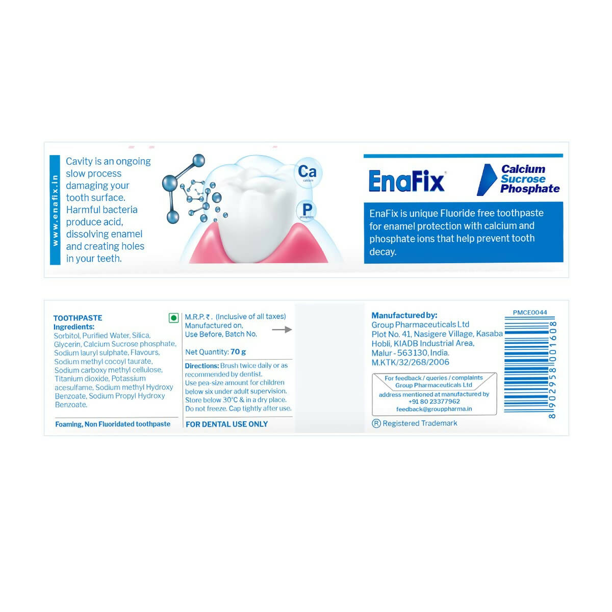 Enafix Anti Cavity Toothpaste | Grocsy