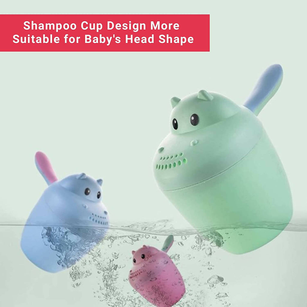 Safe-O-Kid Hair Washing Mug, Baby Shampoo Cup, Baby Shower, Baby Bath Tumbler/Rainer, Pink | Grocsy