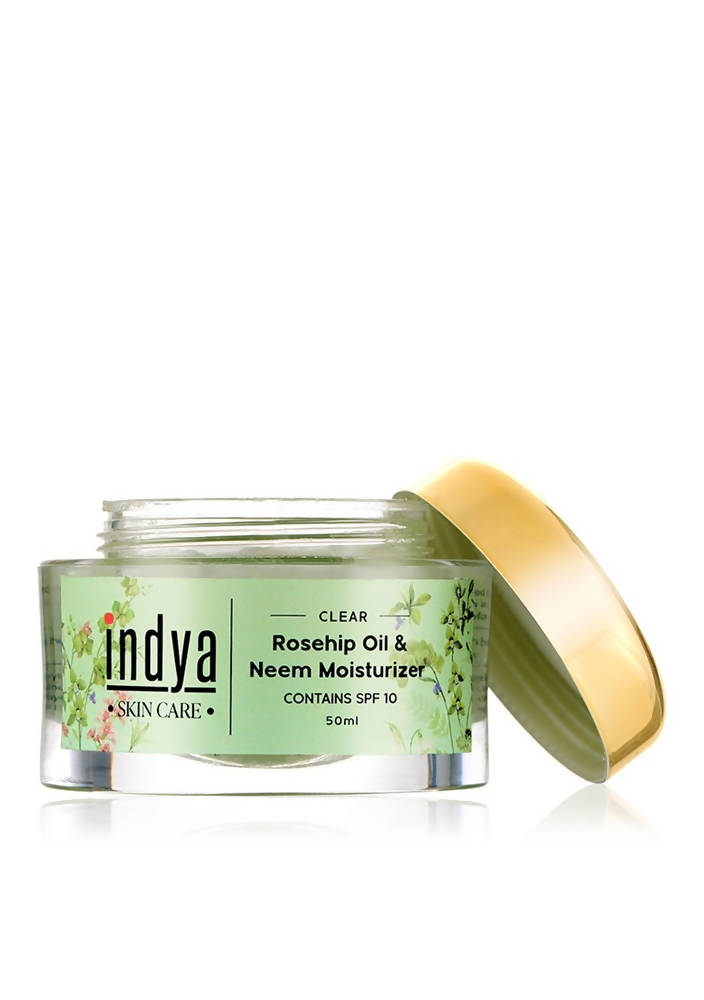 Indya Rosehip Oil & Neem Moisturizer | Grocsy