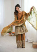 Teeya Creation Olive Color Fendy Satin Silk Embroidery Work Party Wear Salwar Suit | Grocsy