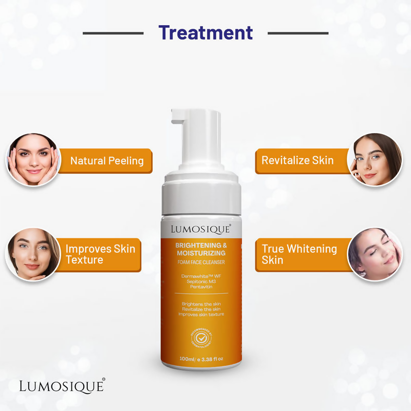 Lumosique Brightening And Moisturizing Foam Face Cleanser | Grocsy