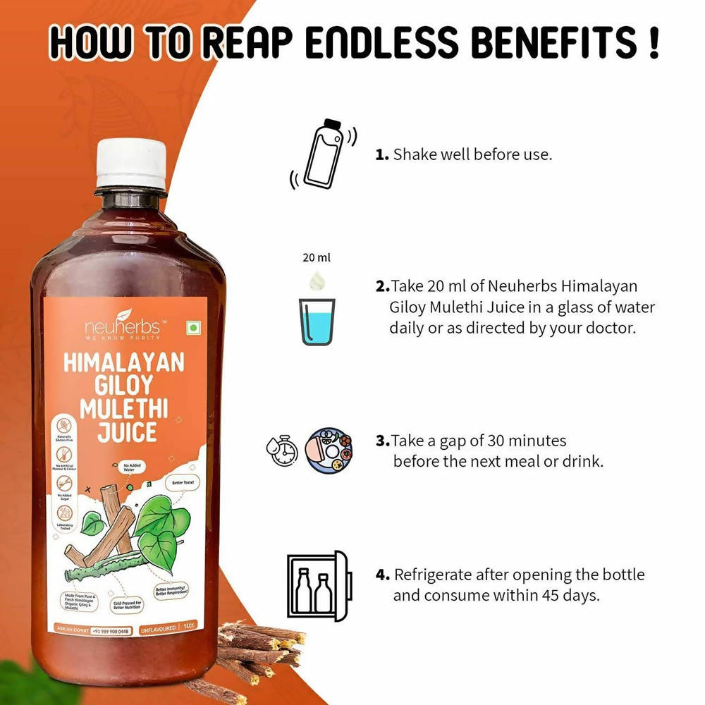 Neuherbs Himalayan Giloy Mulethi Juice | Grocsy