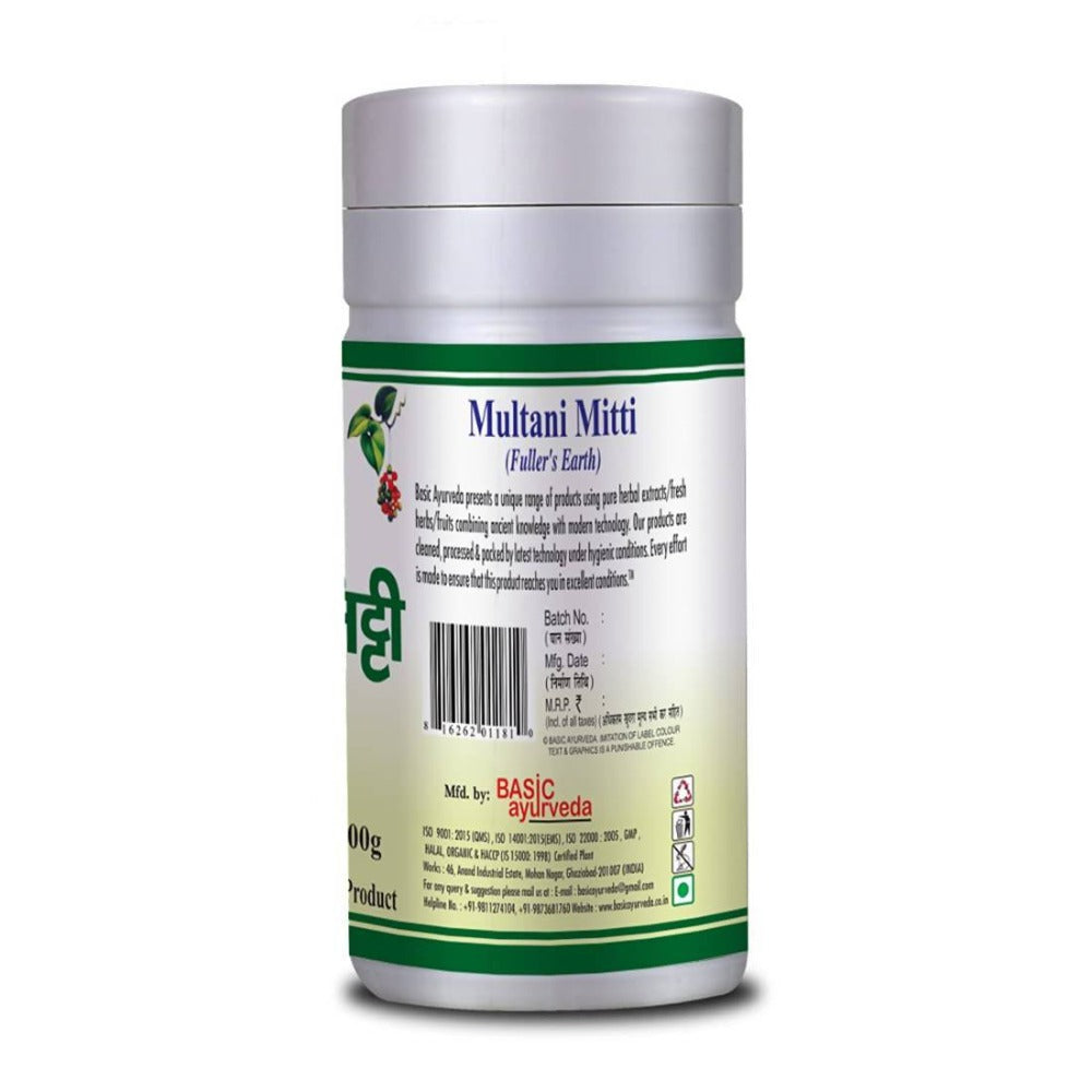 Basic Ayurveda Multani Mitti | Grocsy
