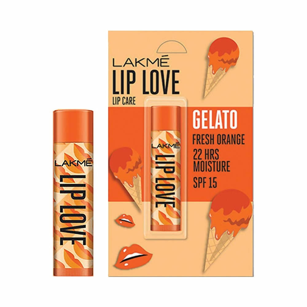 Lakme Lip Love Gelato Chapstick - Fresh Orange | Grocsy