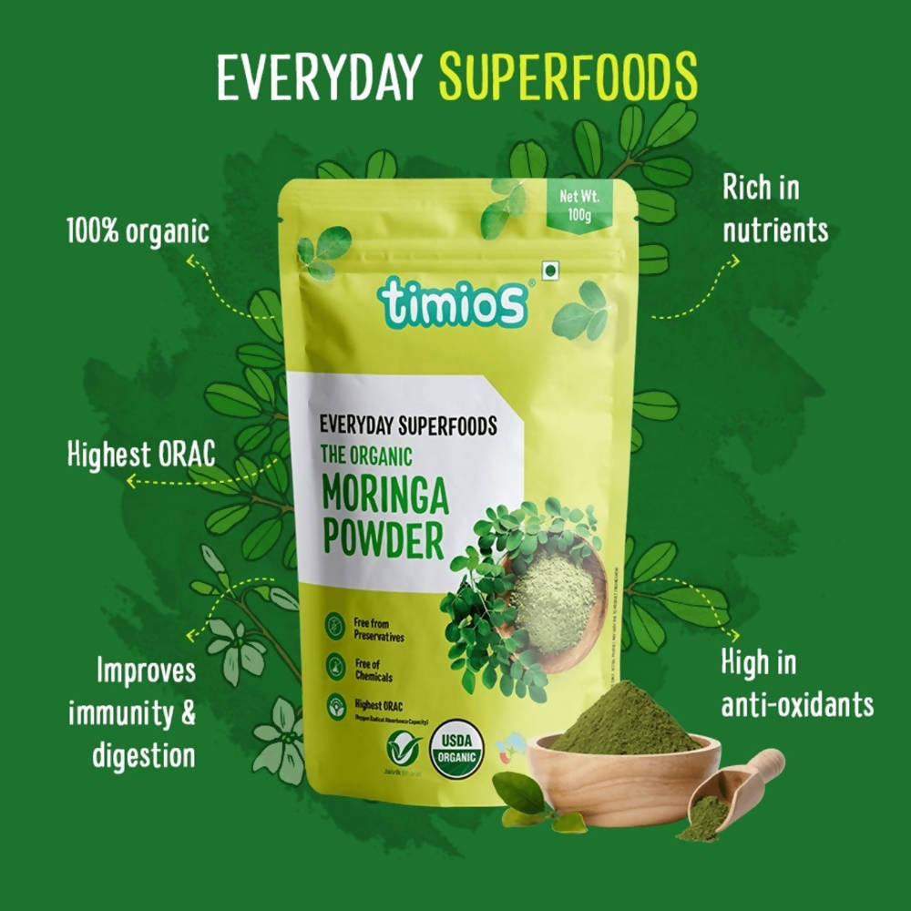 Timios Everyday Superfoods The Organic Moringa Powder | Grocsy
