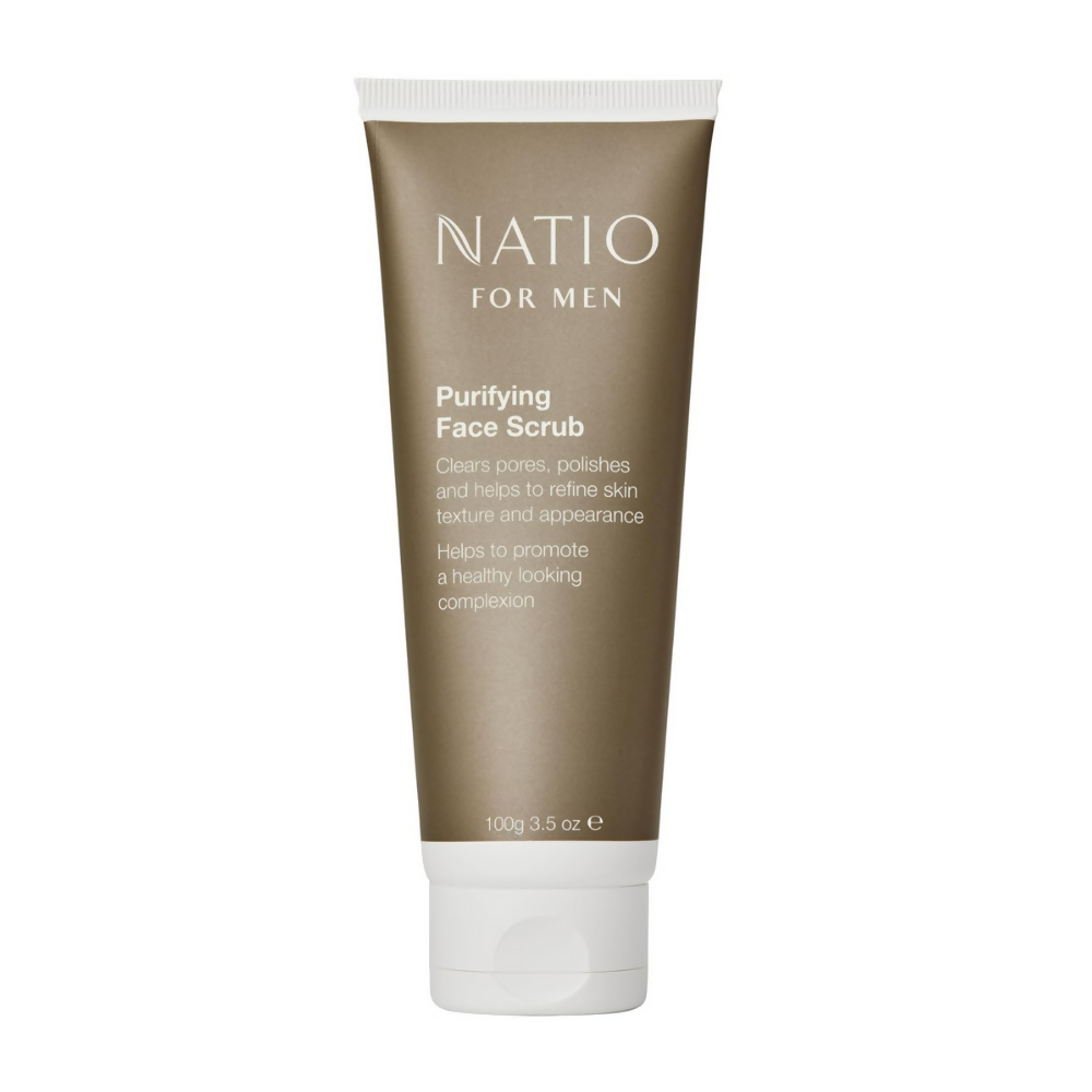 Natio For Men Purifying Face Scrub | Grocsy