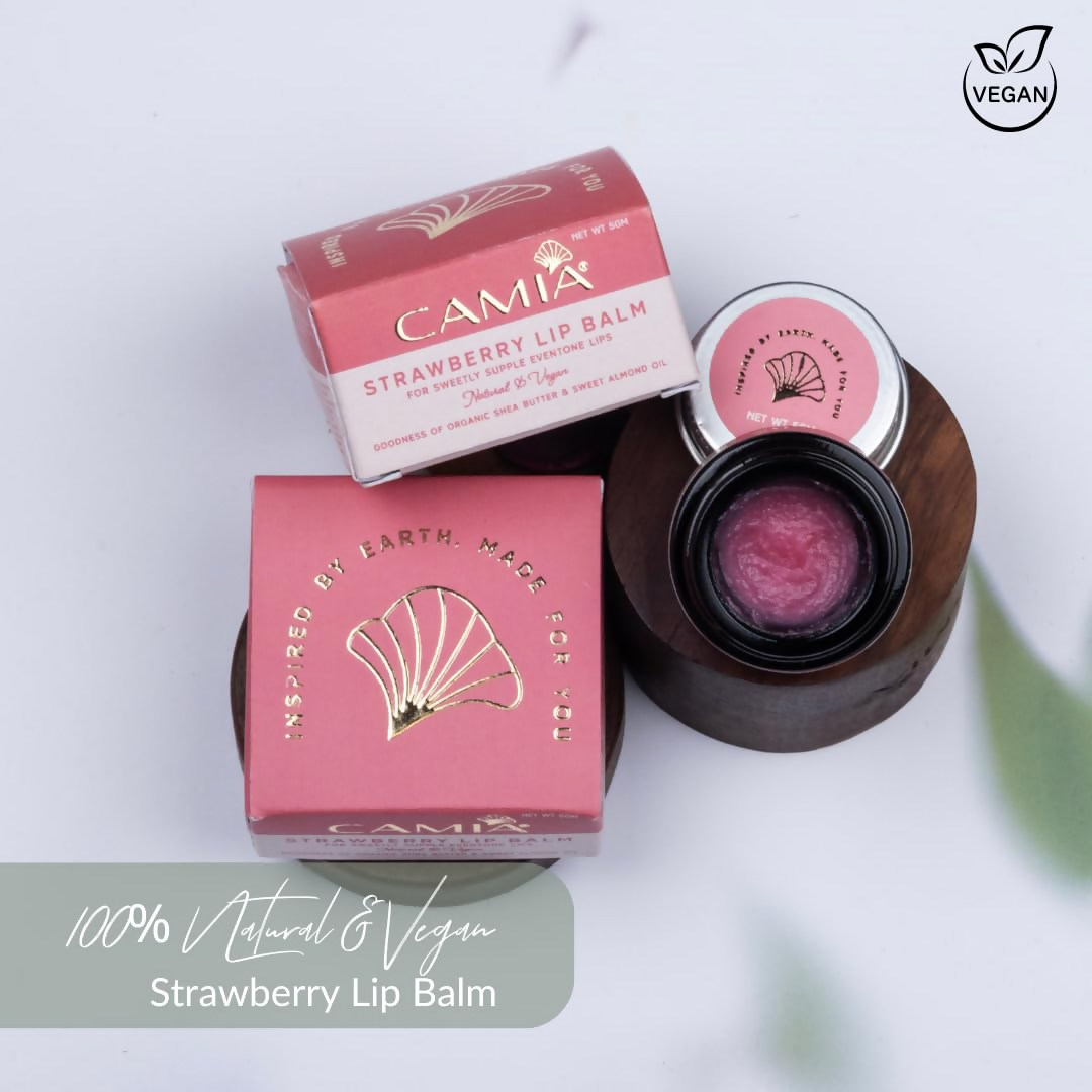 Camia Natural Strawberry Lip Balm | Grocsy