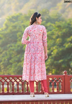 Designer Stylish Light Pink Rubi Silk Stitched Suit With Dupatta - Kiyara | Grocsy