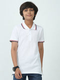 Chilins Kids Solid Polo Tshirt, Color - white | Grocsy