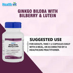 Healthvit Ginkgo Biloba Billberry And Lutein Capsules | Grocsy