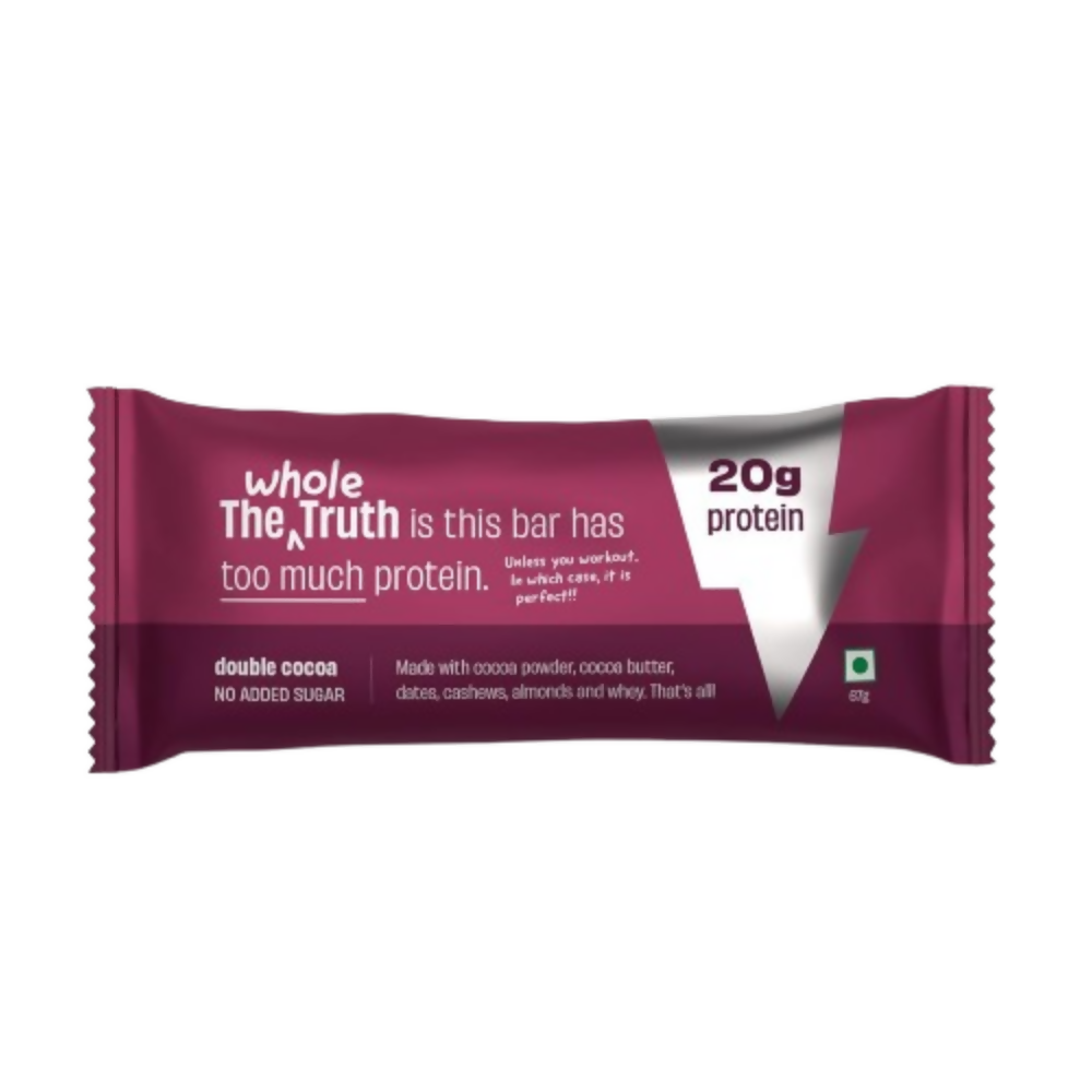 The Whole Truth High Protein Double Cocoa Protein Bar | Grocsy