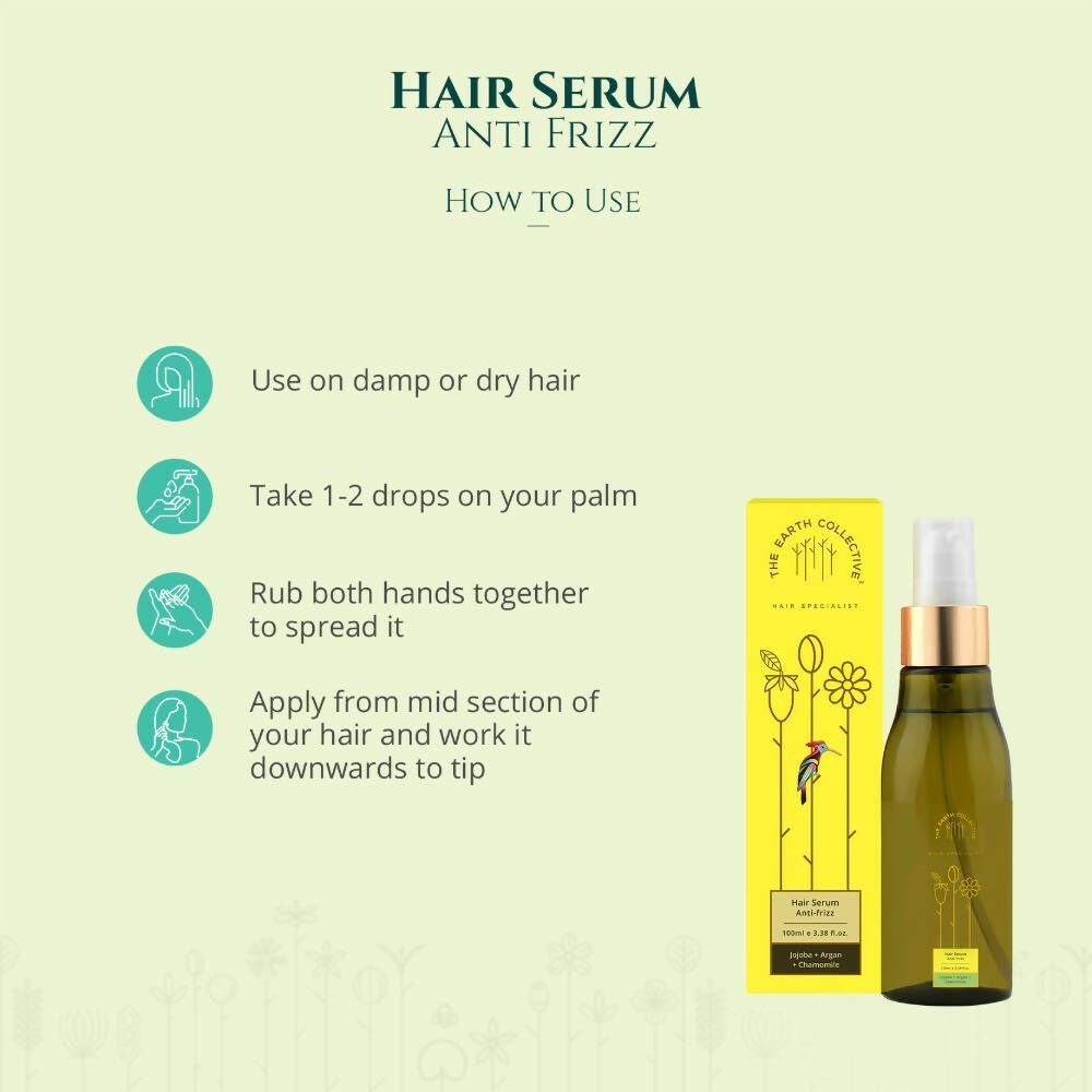 The Earth Collective Hair Serum - Anti-frizz | Grocsy