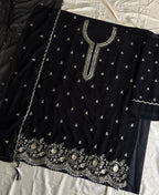 KC Bollywood Style Black Georgette Suit For Women | Grocsy