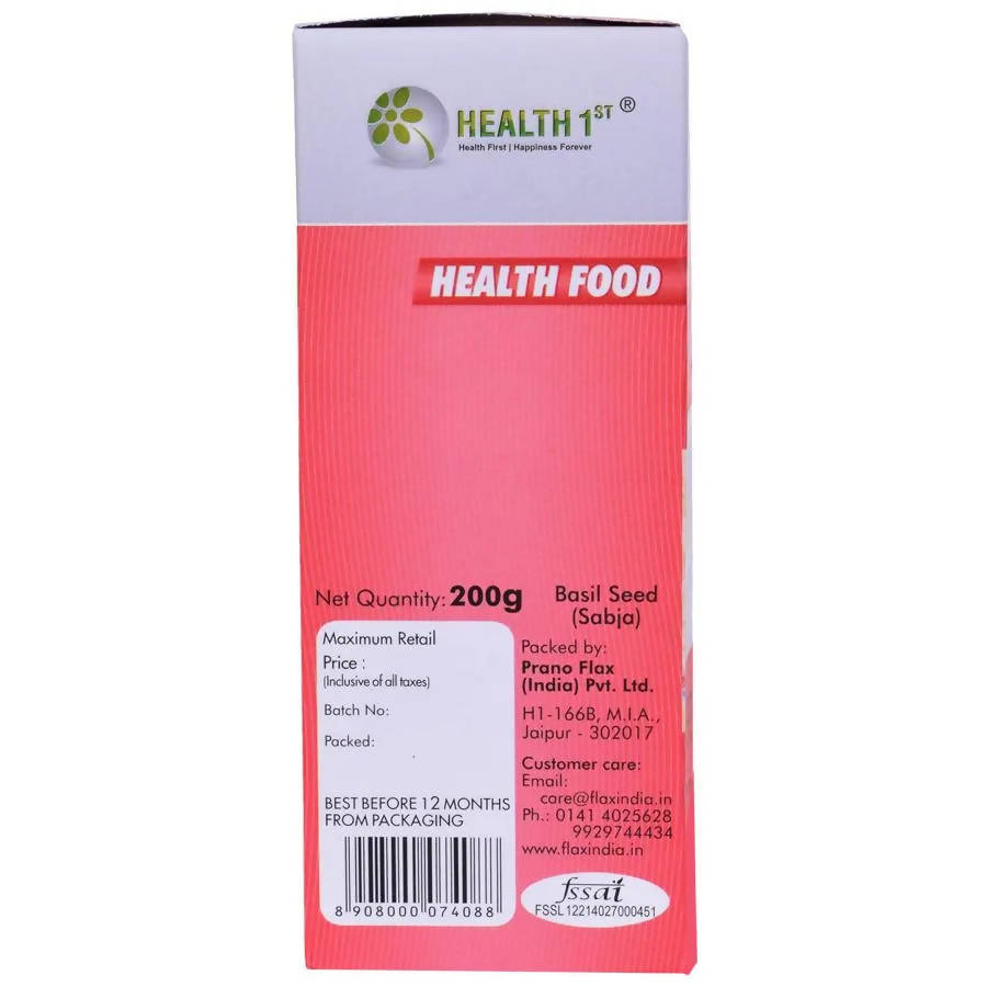 Health 1st Basil Seed (Sabja) | Grocsy