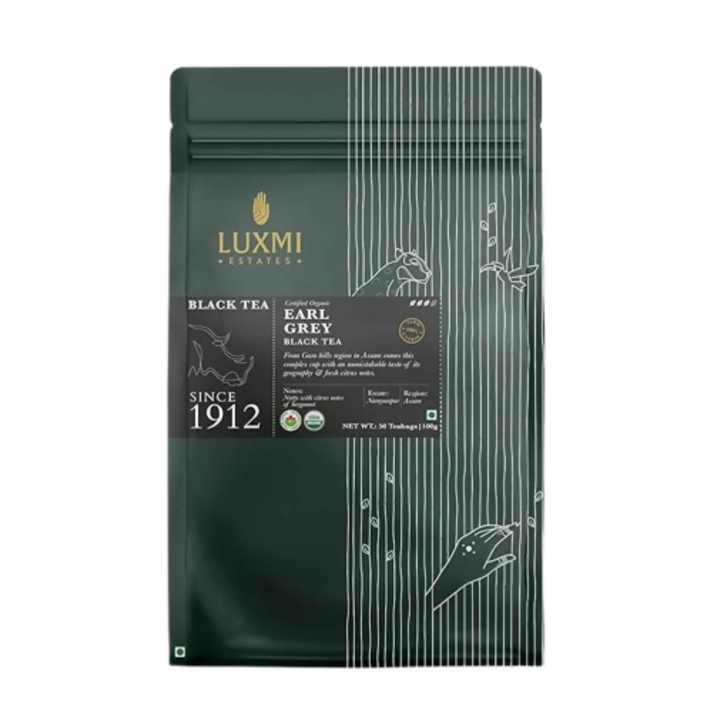 Luxmi Estates Garo Hills Organic Earl Grey Black Tea | Grocsy