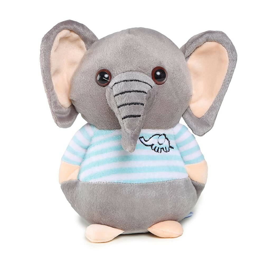 Webby Soft Animal Plush Elephant Toy 20cm-Blue | Grocsy