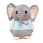 Webby Soft Animal Plush Elephant Toy 20cm-Blue | Grocsy