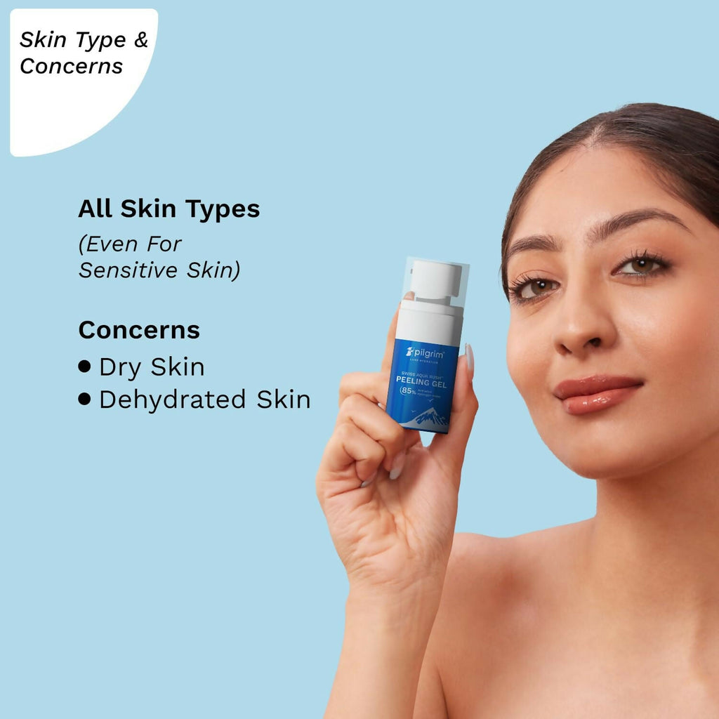 Pilgrim wiss Aqua Rush Peeling Gel Pentavitin & Activated Hydrogen Water for Face | Grocsy