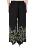 Mominos Fashion Black Floral Design Palazzo | Grocsy