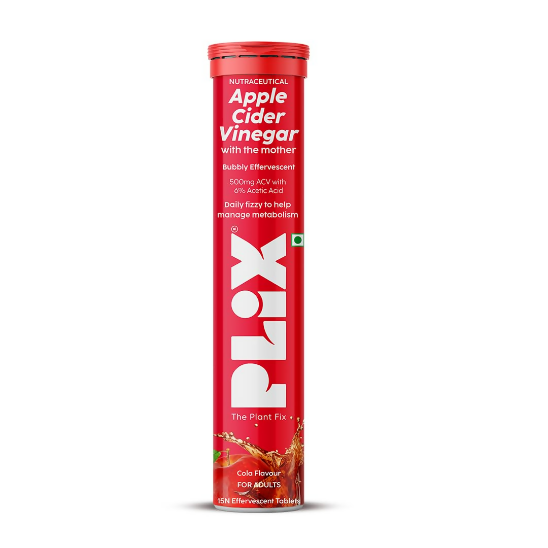 PLIX The Plant Fix Apple Cider Vinegar Effervescent Tablets - Cola Flavor | Grocsy