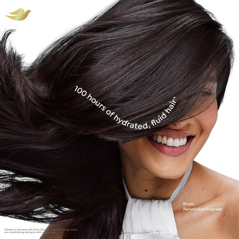 Dove Glycolic + Hydration Conditioner With 5% Hydra-Glycol For Upto 100 Hours Of Hydrated, Fluid Hair | Grocsy