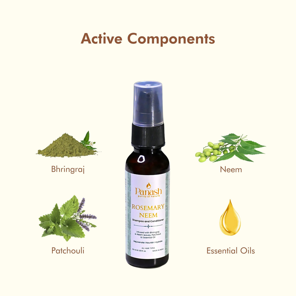 Panash Rosemary Neem Shampoo & Conditioner | Grocsy
