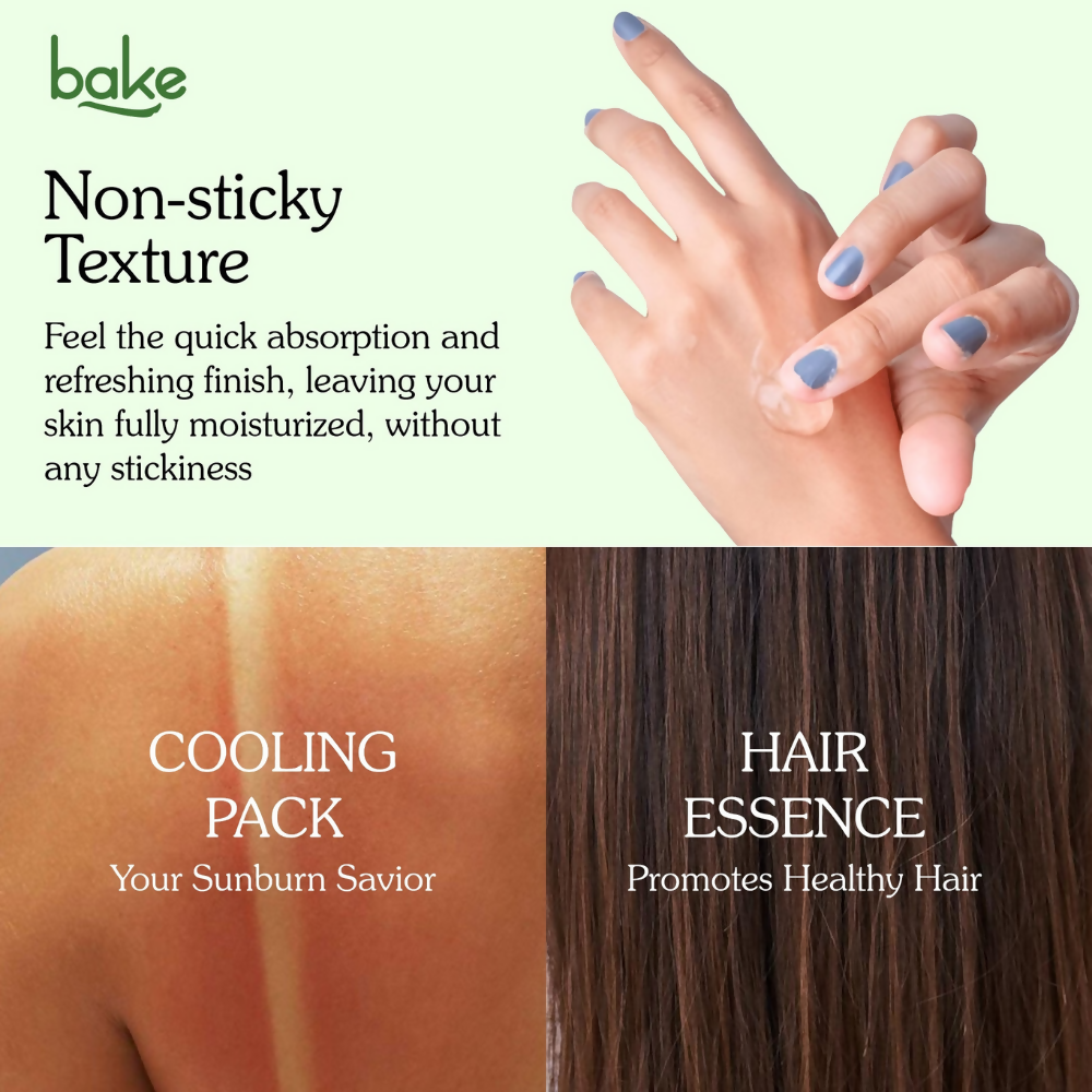 Bake 99% Pure Multi-Use Aloe Vera Gel for Face, Body & Hair | Grocsy