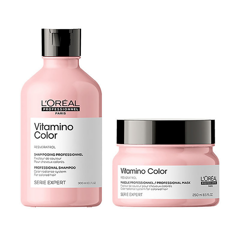 L'Oreal Professionnel Vitamino Color Shampoo & Hair Mask, Serie Expert | Grocsy