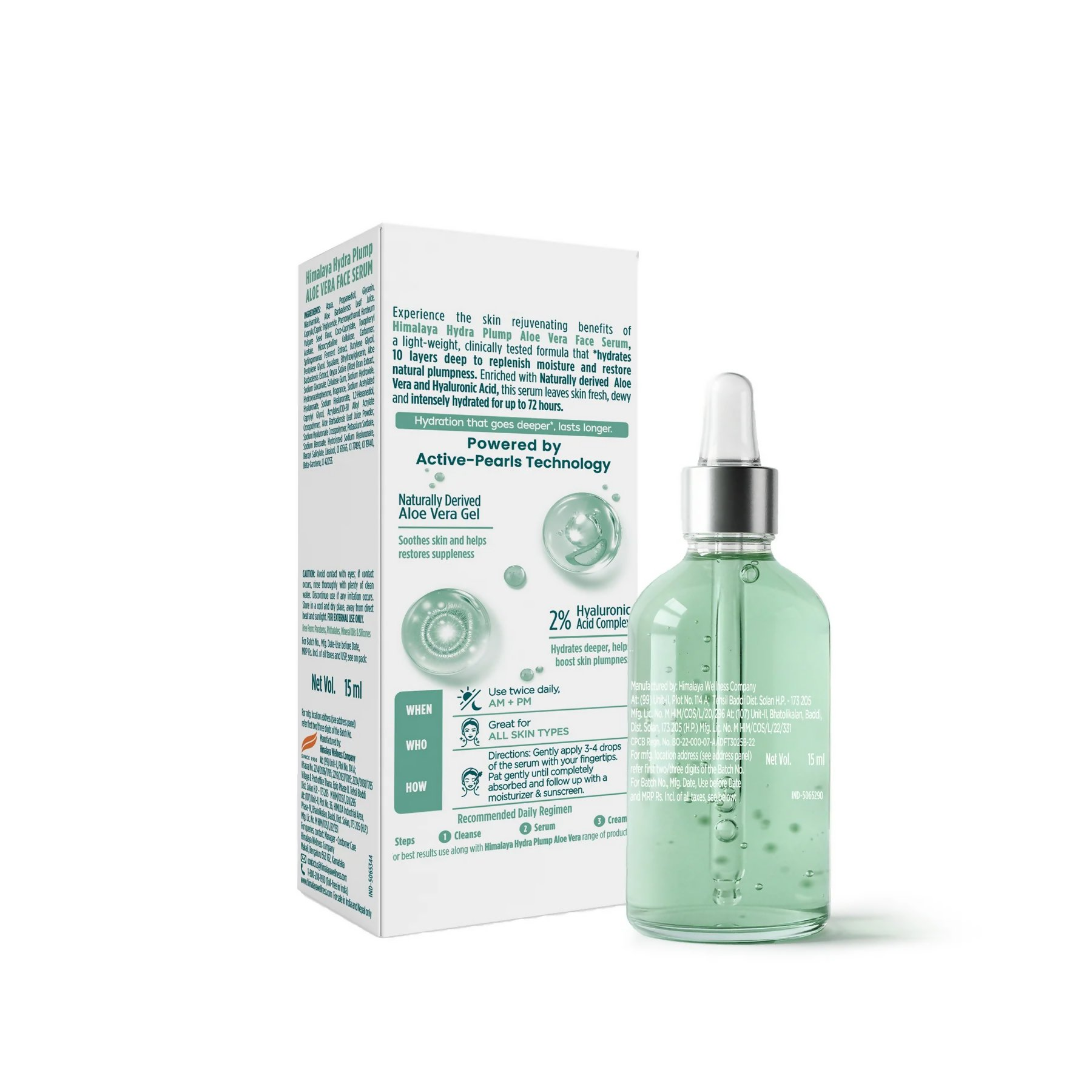 Himalaya Herbals Hydra Plump Aloe Face Serum | Grocsy