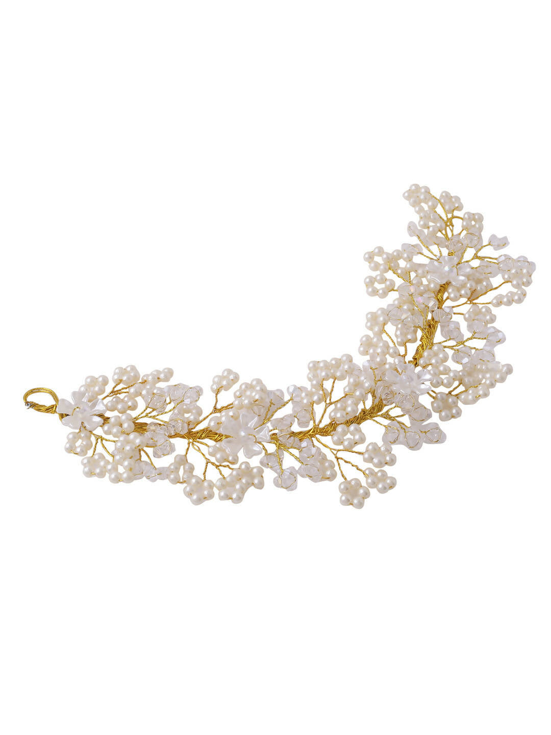 NVR Women Embellished Beaded Hair Accessory Set | Grocsy