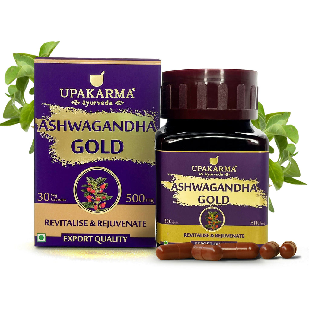 Upakarma Ayurveda Ashwagandha Gold Capsules | Grocsy