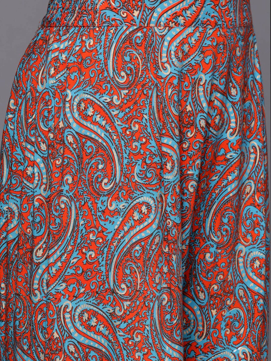 Ahalyaa Women's Traditional Wear Co-ods - Teal Blue | Grocsy