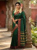 Shree Shyam Fashion Green Soft Silk Saree | Grocsy