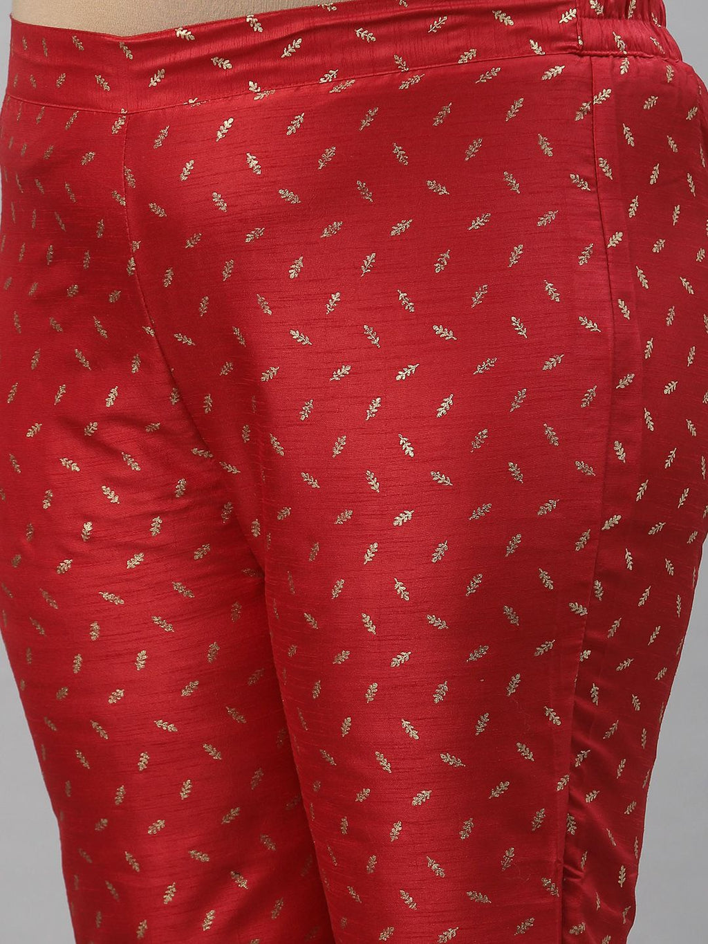 Sztori Plus Size Geometric Printed Straight Kurta With Trousers & Dupatta | Grocsy