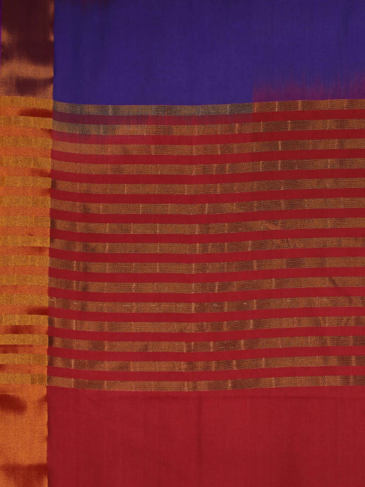 Kalamandir Ikkat Print Multi Color Uppada Saree With Zari Border | Grocsy