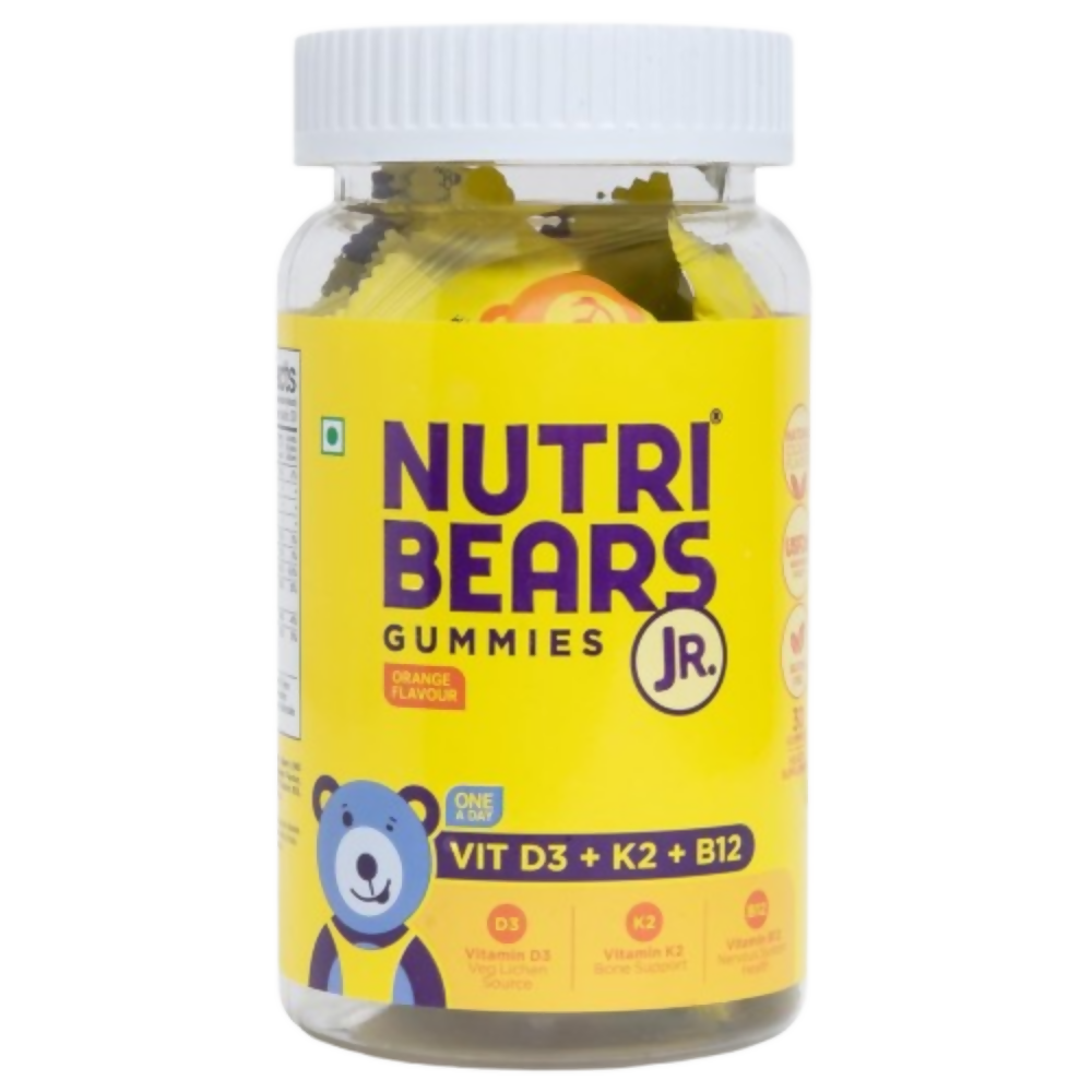 NutriBears Kids Vitamin D3,K2 & B12 Gummies | Grocsy