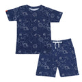 Chilins Boys Coord Set, Color- Blue | Grocsy
