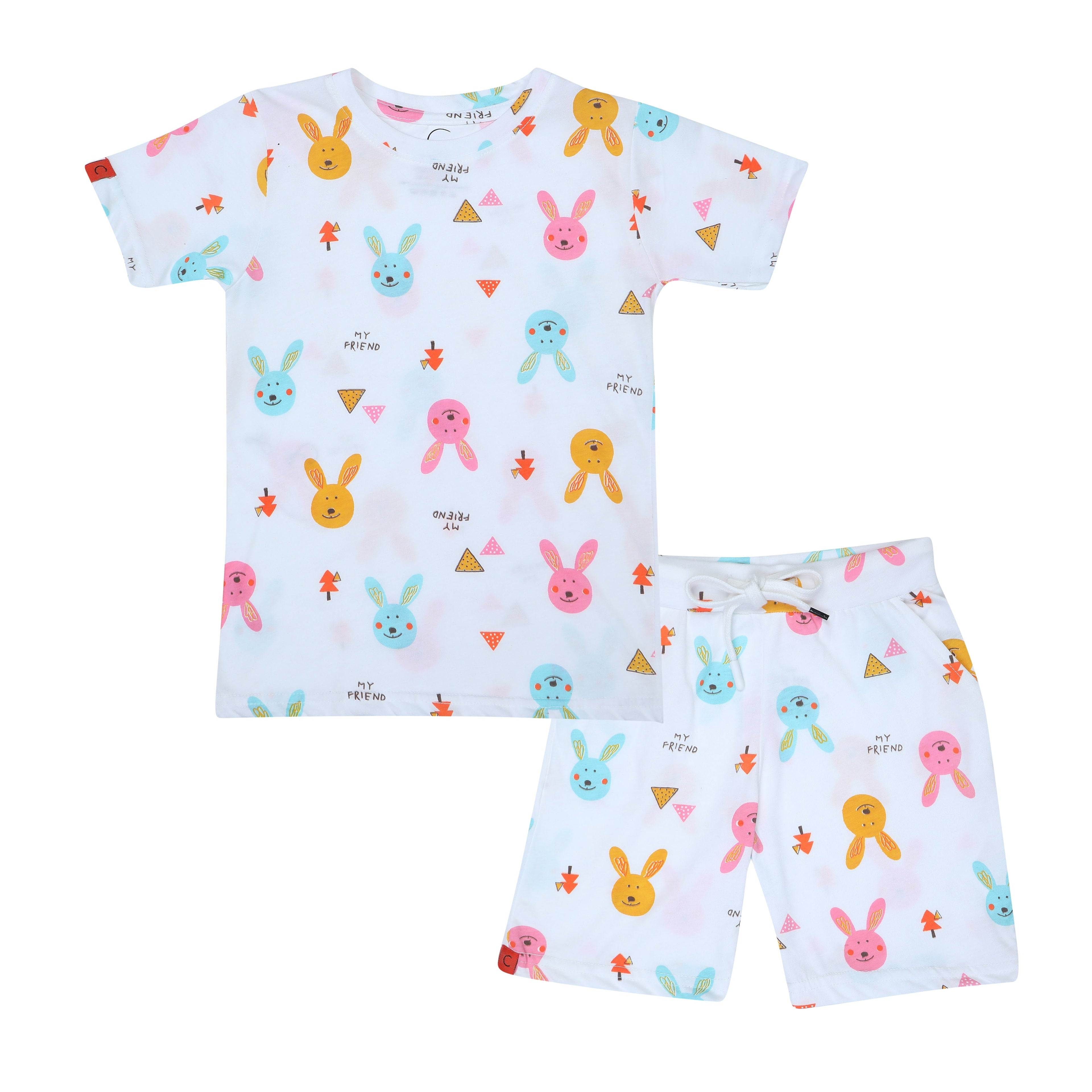 Chilins Boys Coord Set, Color- White | Grocsy