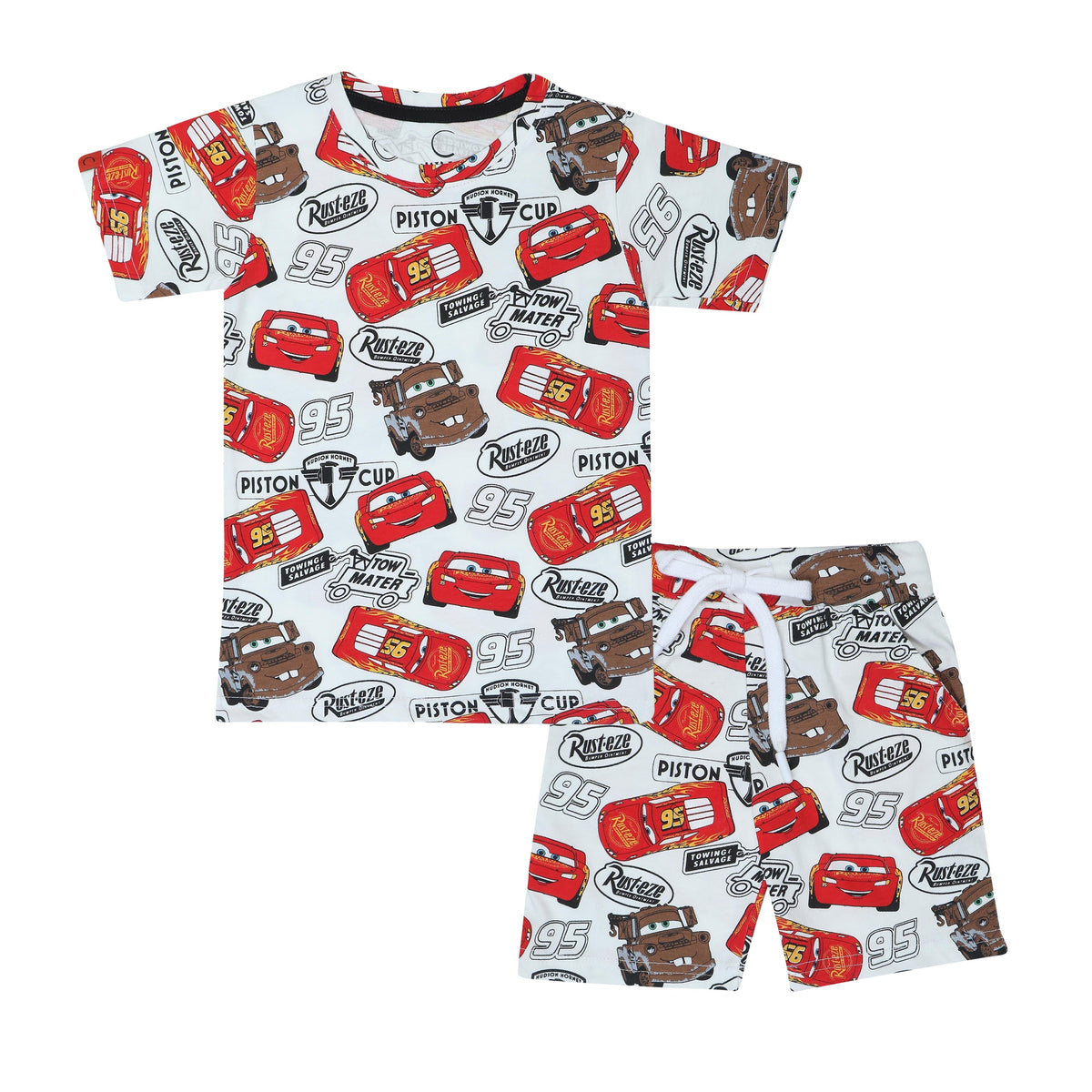 Chilins Boys Coord Set, Color- Red | Grocsy