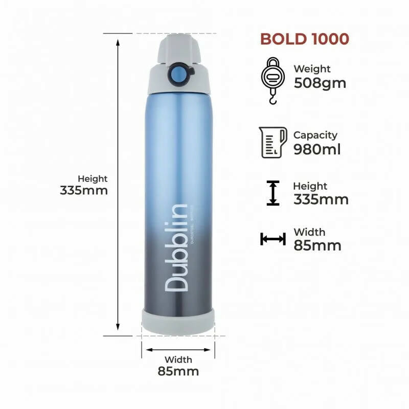 Dubblin Bold Vacuum Bottle | Grocsy