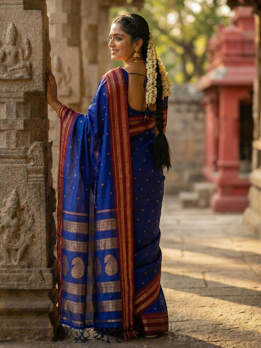 Shree Shyam Fashion Blue Soft Silk Saree | Grocsy