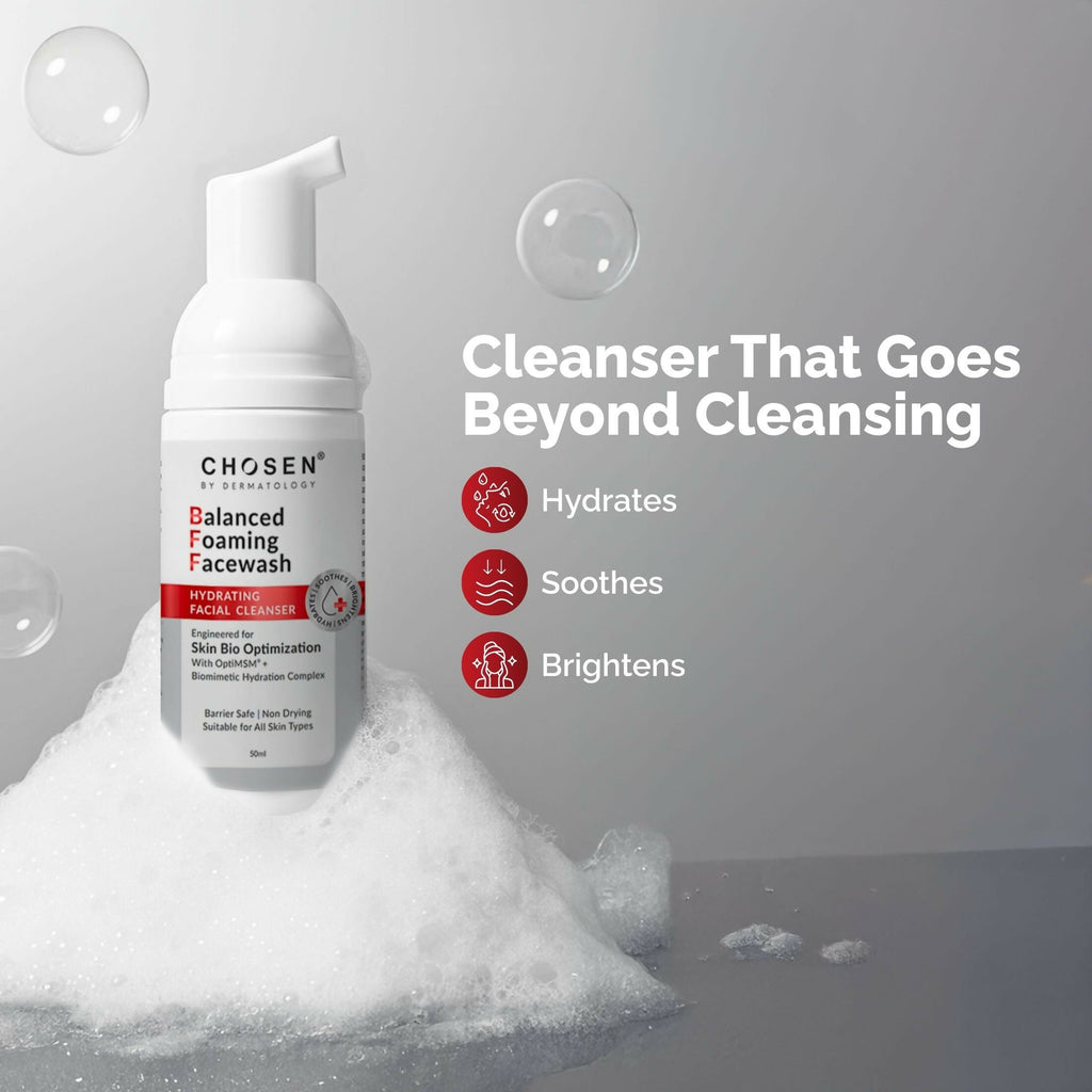 Chosen Balanced Foaming Facewash Daily Face Cleanser With Optimsm | Grocsy
