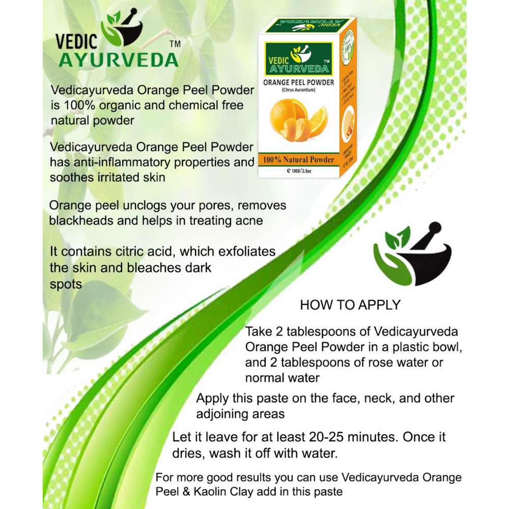 VedicAyurveda Orange Peel Powder and Amla Powder | Grocsy