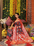 Shree Shyam Fashion Silk Grey Saree | Grocsy
