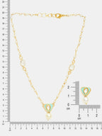 Ruby Raang Ruhani Pearl Necklace And Earrings Set | Grocsy