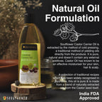 Soulflower Coldpressed Castor Carrier Oil Pure & Natural | Grocsy