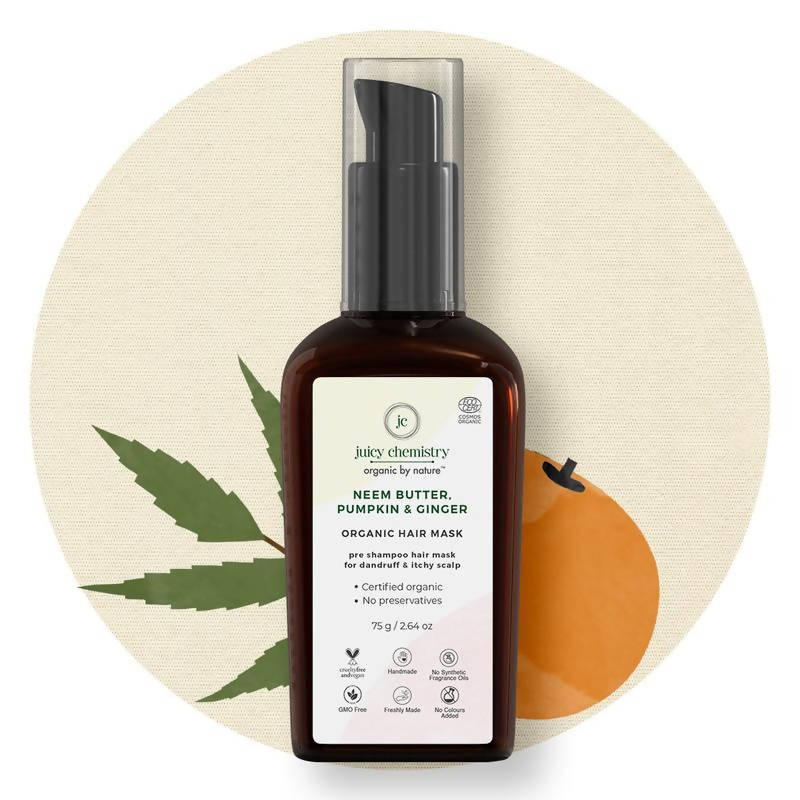 Juicy Chemistry Neem Butter, Pumpkin & Ginger Hair Mask | Grocsy