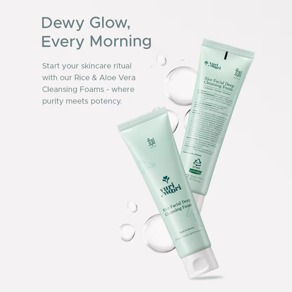 Yuri Woori Rice Facial Deep Cleansing Foam | Grocsy