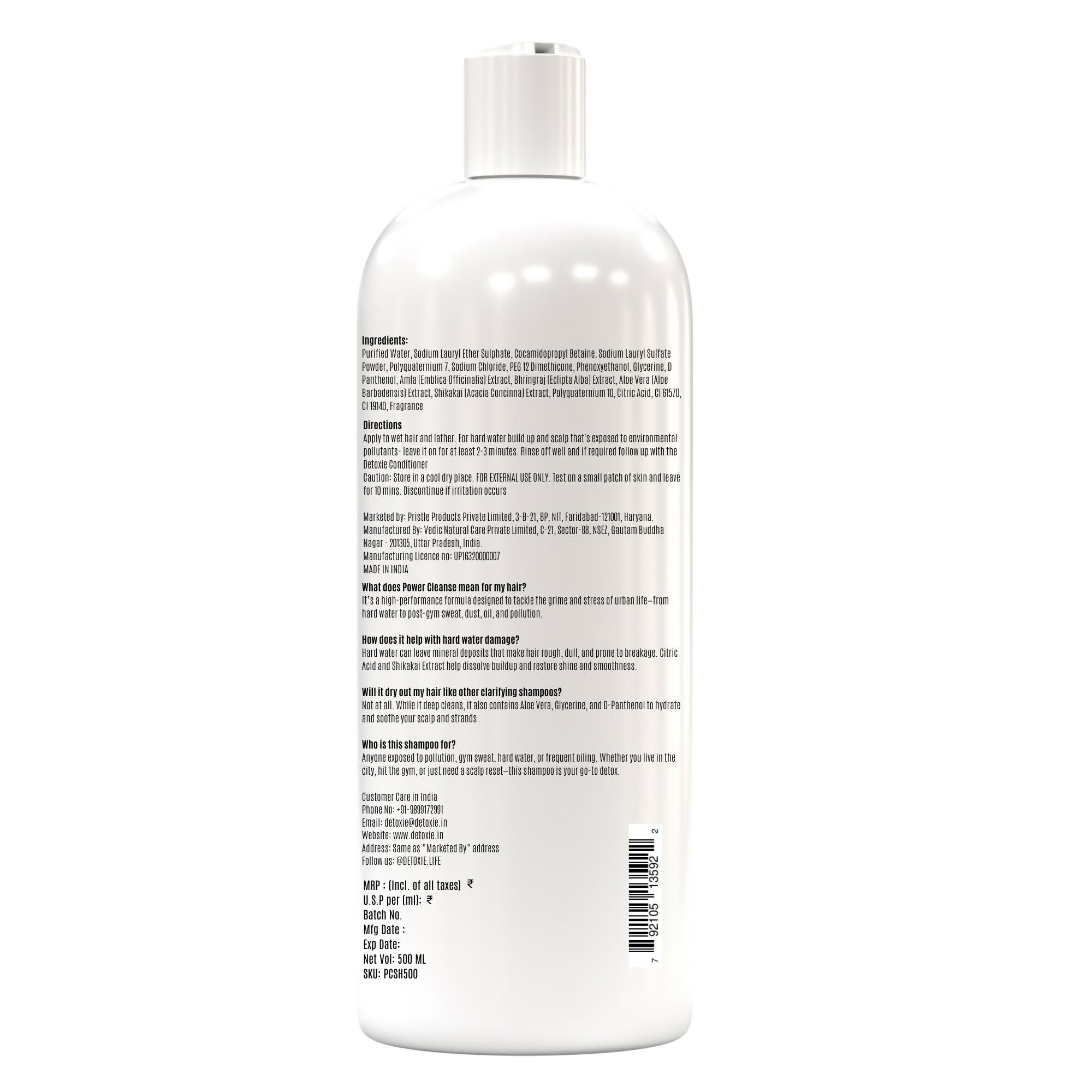 Detoxie Power Cleanse Shampoo | Grocsy